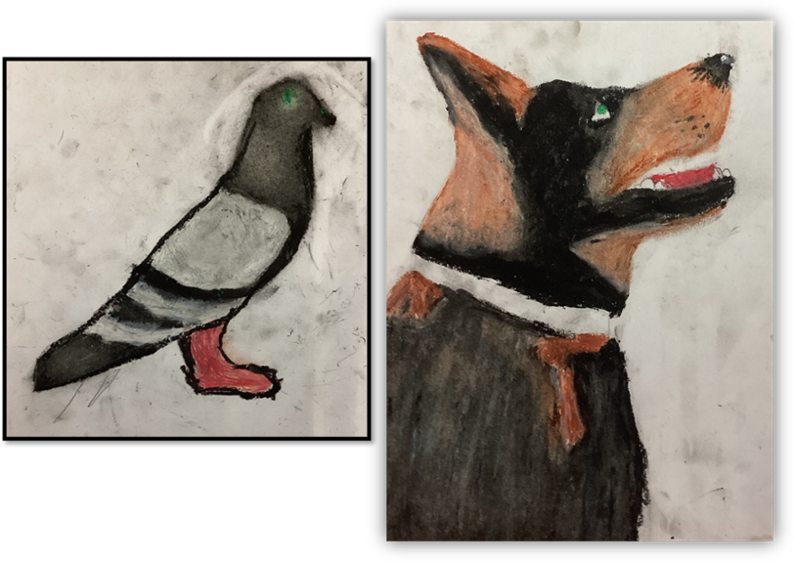 Y6 skecthbooks - animals - history 